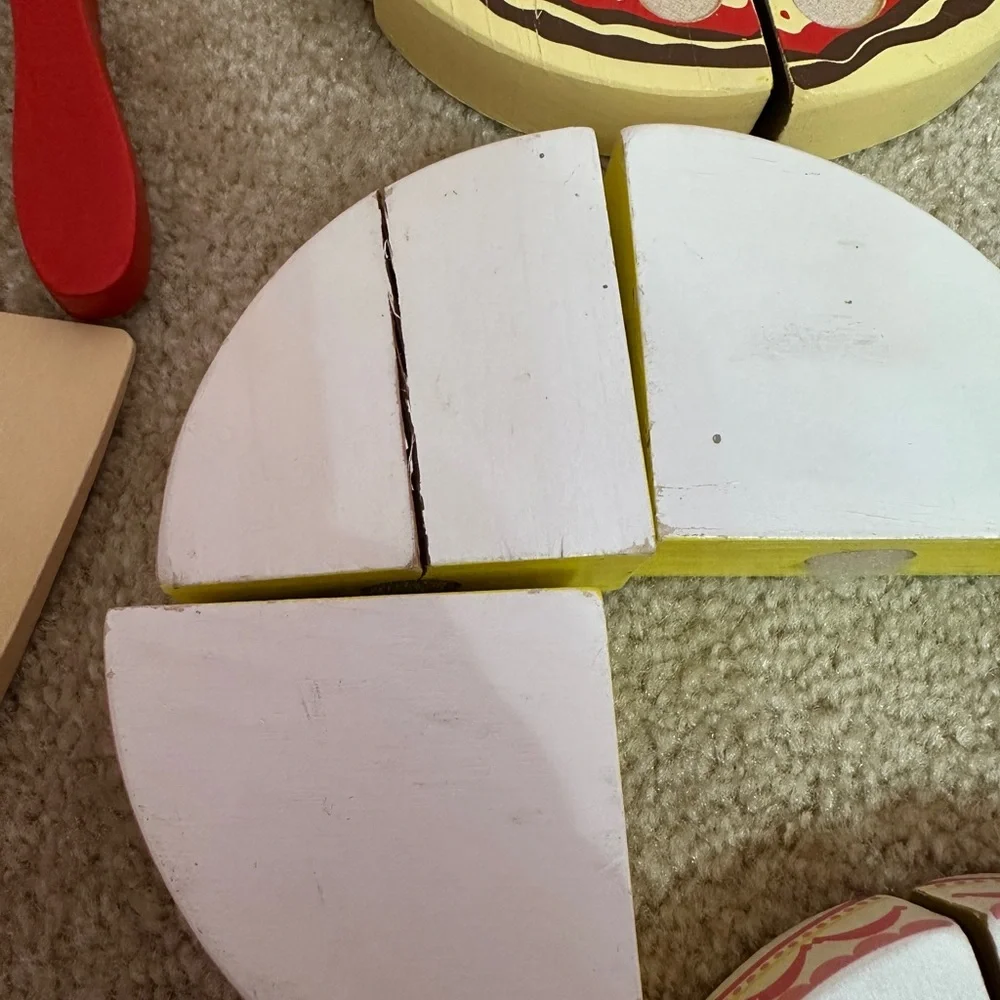 Melissa & Doug Pizza Party and Triple Layer Party Cake Play Sets Incomplete